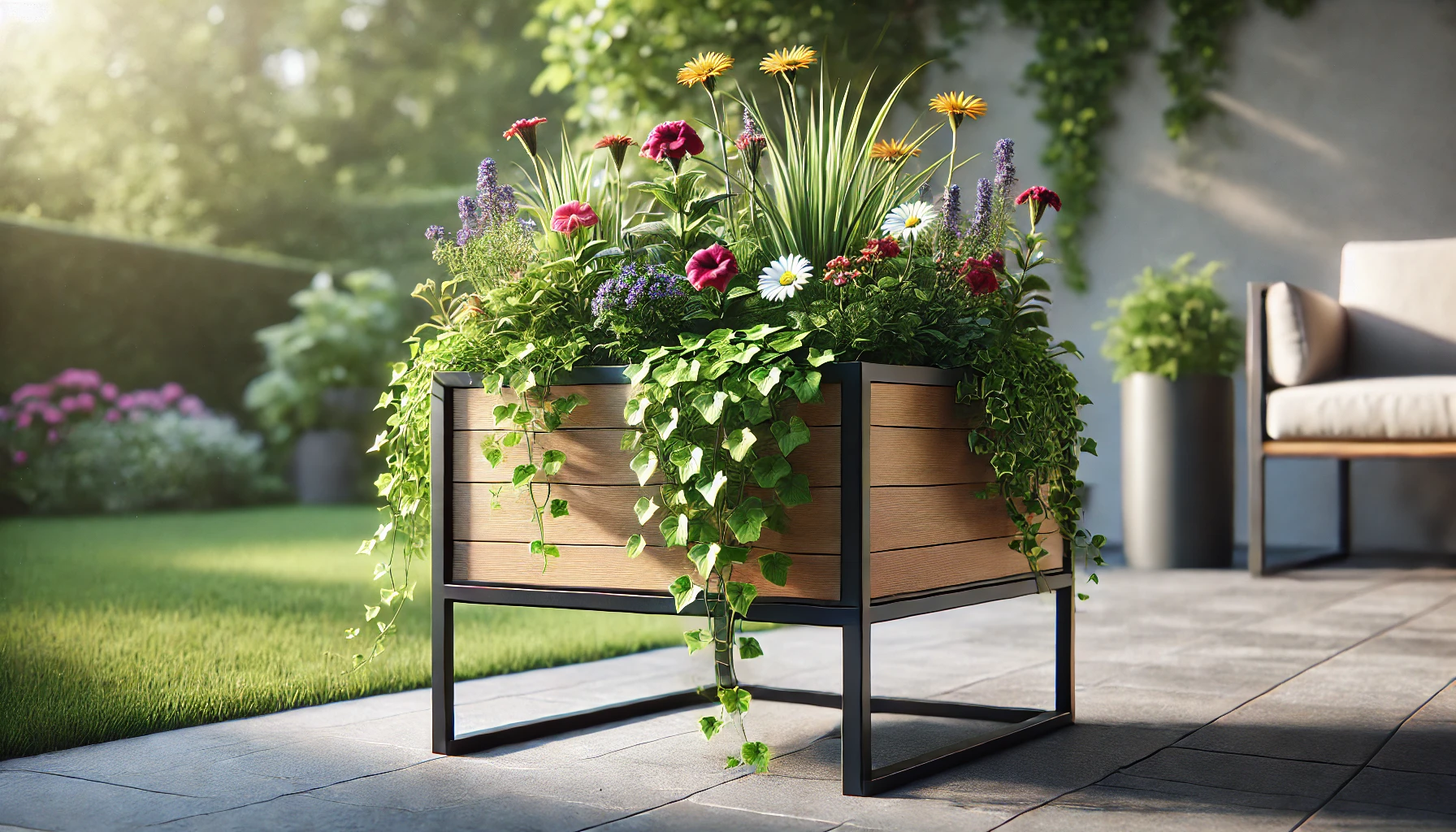 jardiniere sur pied pour plantes