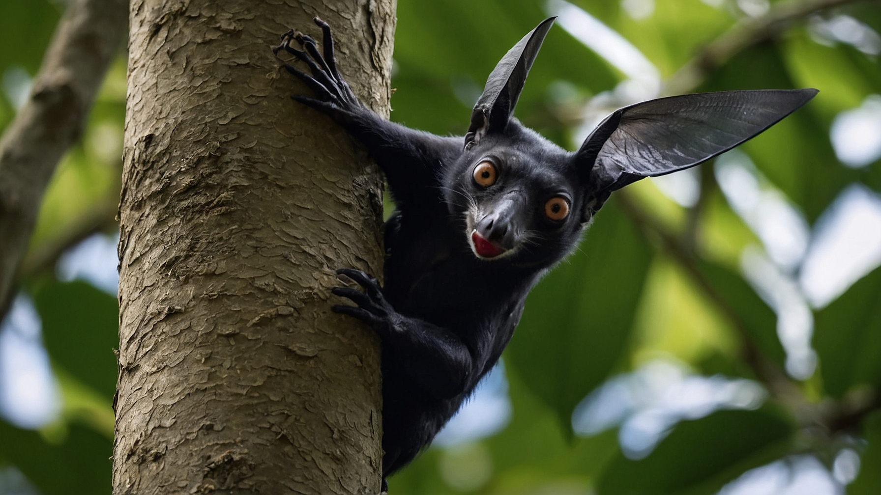 Chauve-souris géante taille, pays